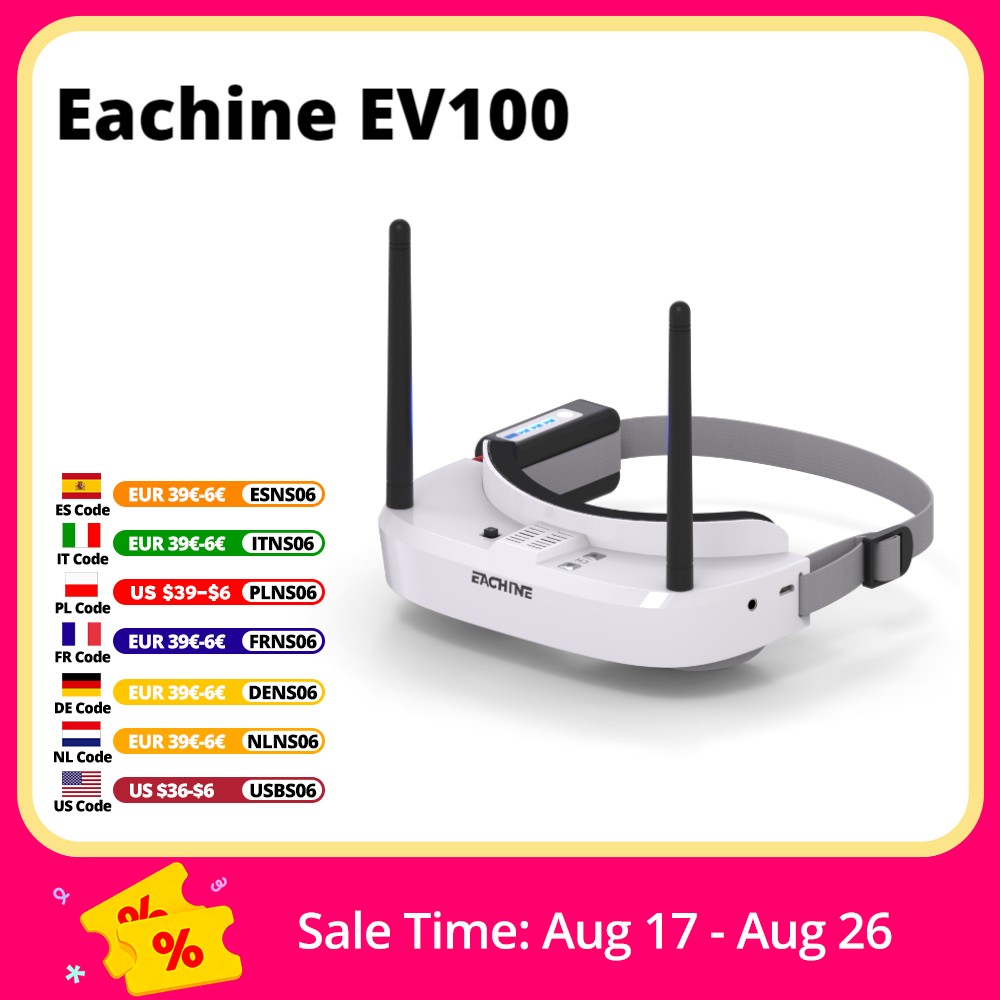 Eachine EV100 720*540 5.8G 72C - Drone Racing Battery บทวิจารณ์และราคา