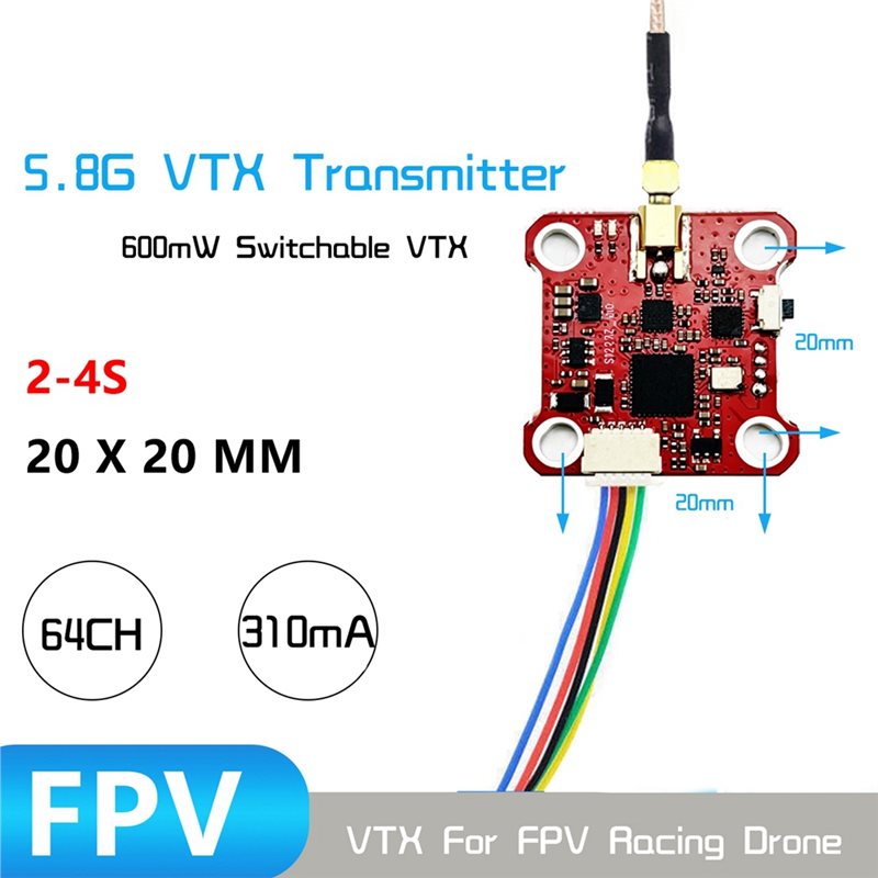 B27B MINI008 VTX 64CH 5.8G อนา - Drone Racing Vtx บทวิจารณ์และราคา